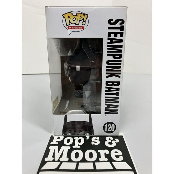 Funko Pop! Super Heros: Steampunk Batman 120 Vaulted Exclusive With Protector - Picture 3 of 15
